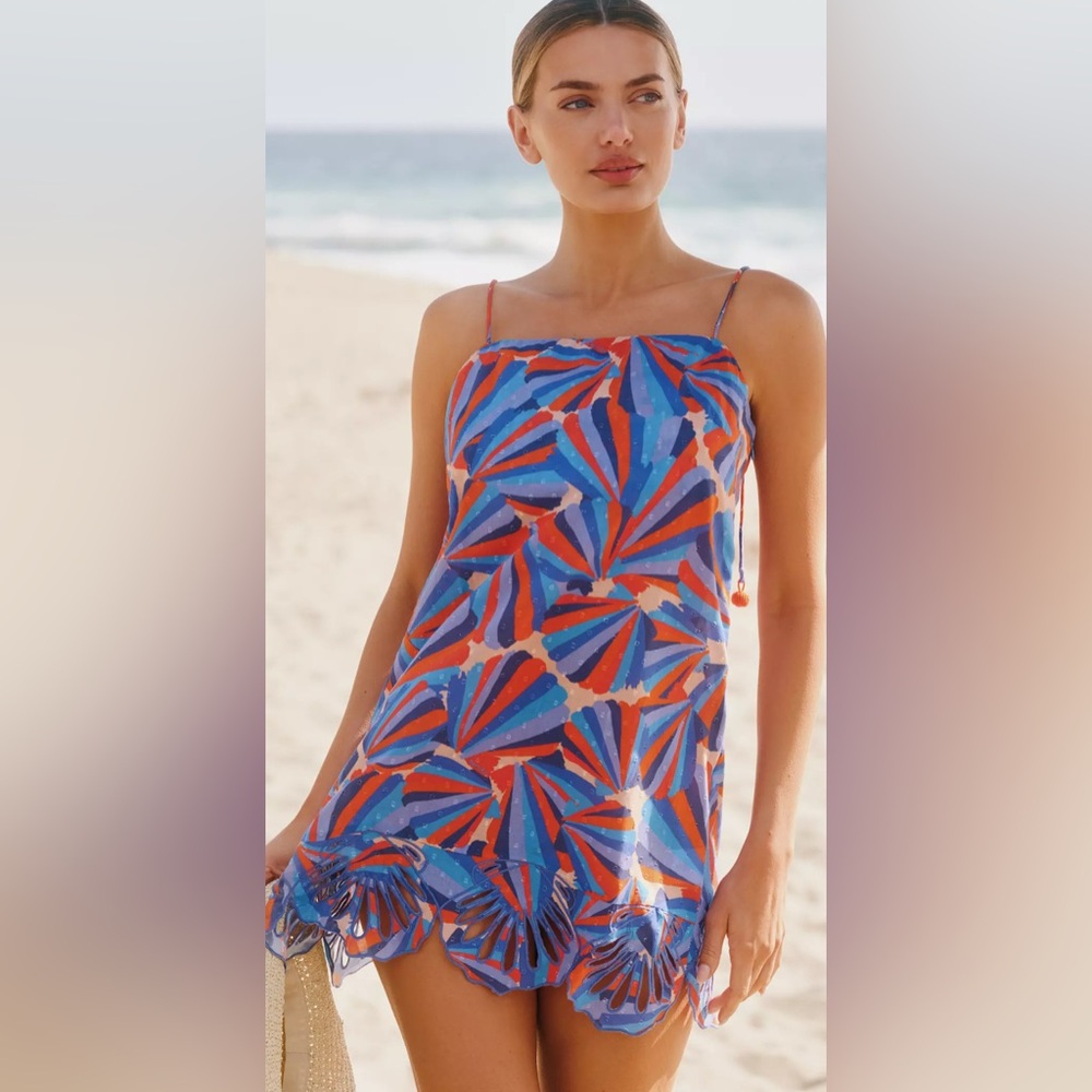 Farm Rio x Anthropologie Tie-Strap Shift Mini Dress - Picture 4 of 13